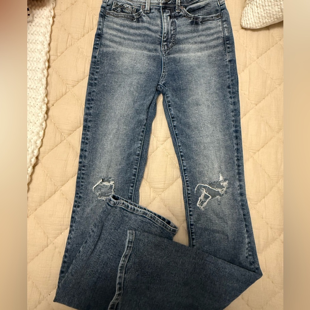 Buckle Black Womens Bootcut Jeans 24X34